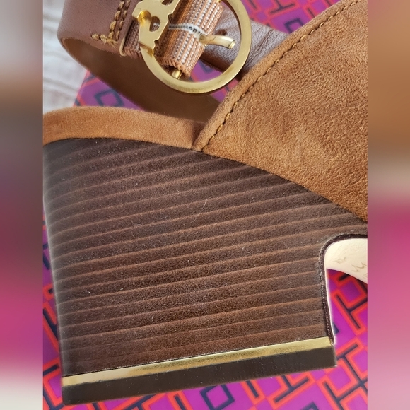 Tory Burch Shelby block heel sandal new in box size 7.5 - Picture 10 of 11